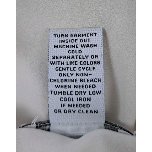 Carmen Marc Volvo Blouse M Ivory Zipper V Neck Long Sleeve Silky Beachy Wedding - Picture 4 of 9